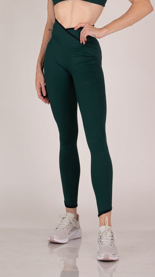 Cross-Over High-Waisted Sculpting Performance Leggings
