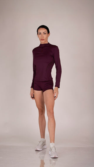 Velocity Quarter-Zip Mesh Performance Top