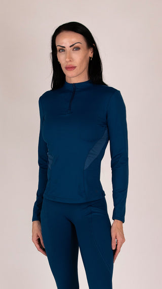 Velocity Quarter-Zip Mesh Performance Top