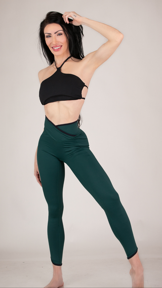 Cross-Over High-Waisted Sculpting Performance Leggings