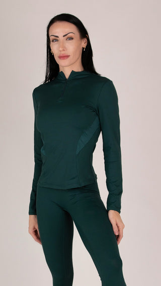Velocity Quarter-Zip Mesh Performance Top