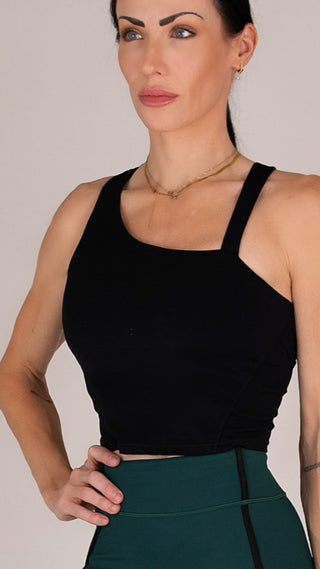 Asymmetrical Cropped Tank Top