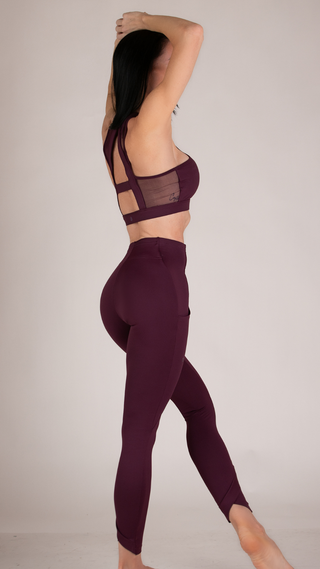 Legacy Compression Leggings with Crossover Ankle & Pockets