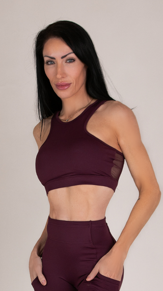 Elite Performance Mesh Cutout Sports Bra