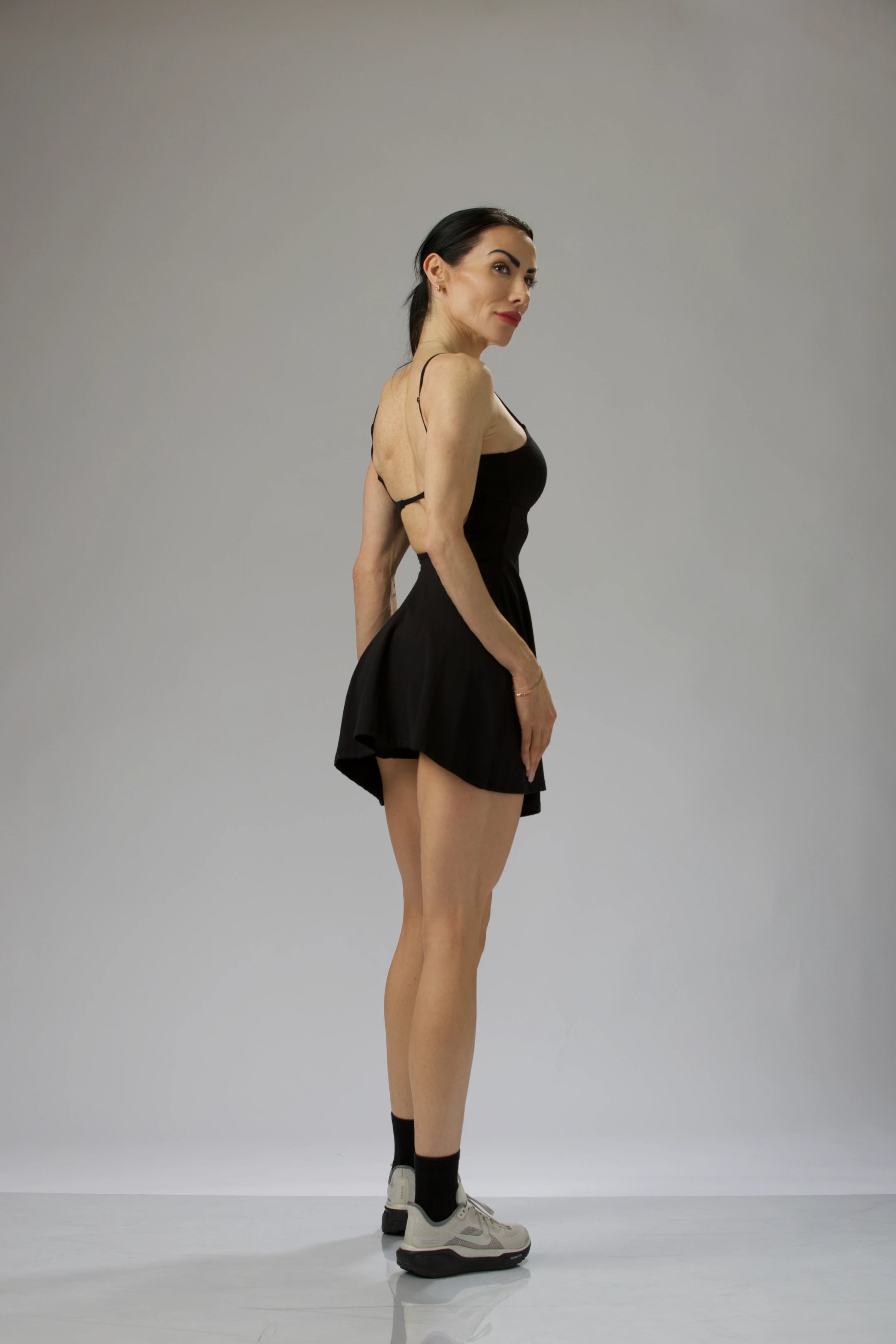 Fit & Flowy Flare Mini Dress with Built-in Shorts & Adjustable Straps Reaux Fit & Flowy Flare Mini Dress with Built-in Shorts & Adjustable Straps Reaux
