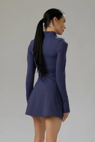 Performance Long-Sleeve Tennis & Pickleball Dress with Shorts & Pockets Reaux Performance Long-Sleeve Tennis & Pickleball Dress with Shorts & Pockets Reaux