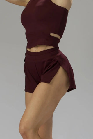 High-Cut Cheeky, Bloomer Lined Running Shorts