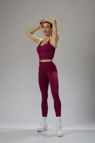 Legacy Compression Leggings with Crossover Ankle & Pockets