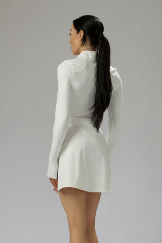Performance Long-Sleeve Tennis & Pickleball Dress with Shorts & Pockets Reaux Performance Long-Sleeve Tennis & Pickleball Dress with Shorts & Pockets Reaux